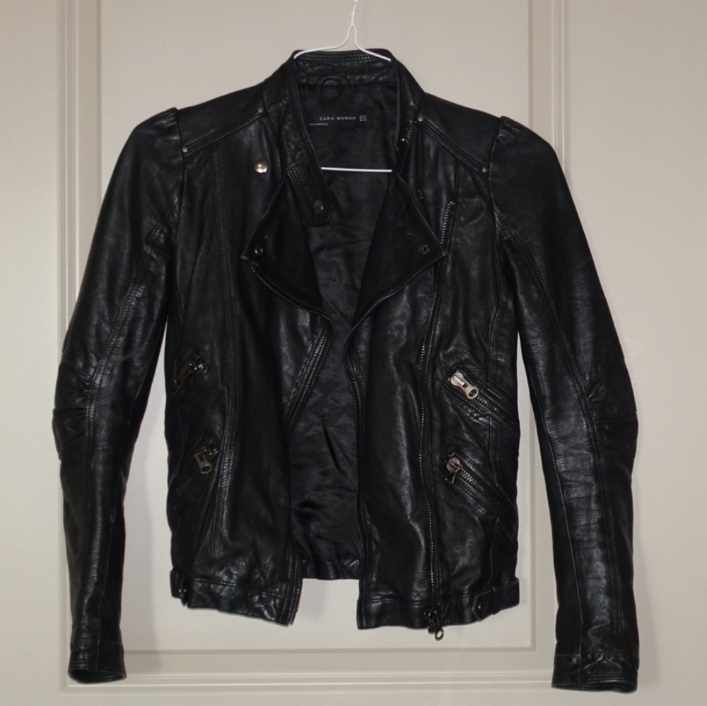 Zara Genuine Leather Jacket